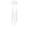 Z-Lite Forest 5 Light Island/Billiard, Chrome & Matte White 917MP24-WH-LED-5RCH - alternate 3